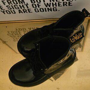 Dr. Martens 1460 J Patent Leather Lace Up/Zip Ankle Boots